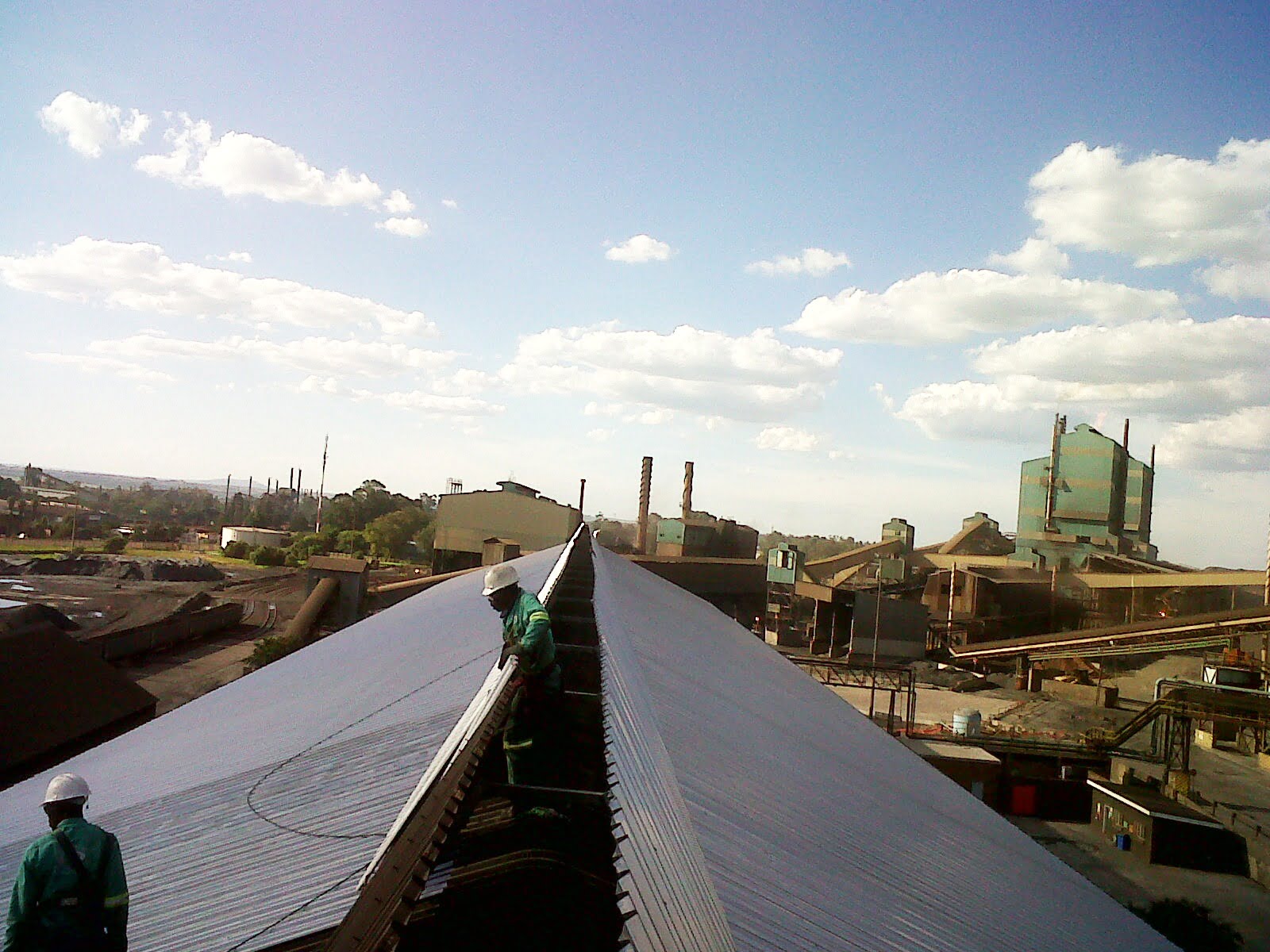 Industrial roof sheeting